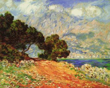 Claude Monet Menton seen from Cape Martin Norge oil painting art